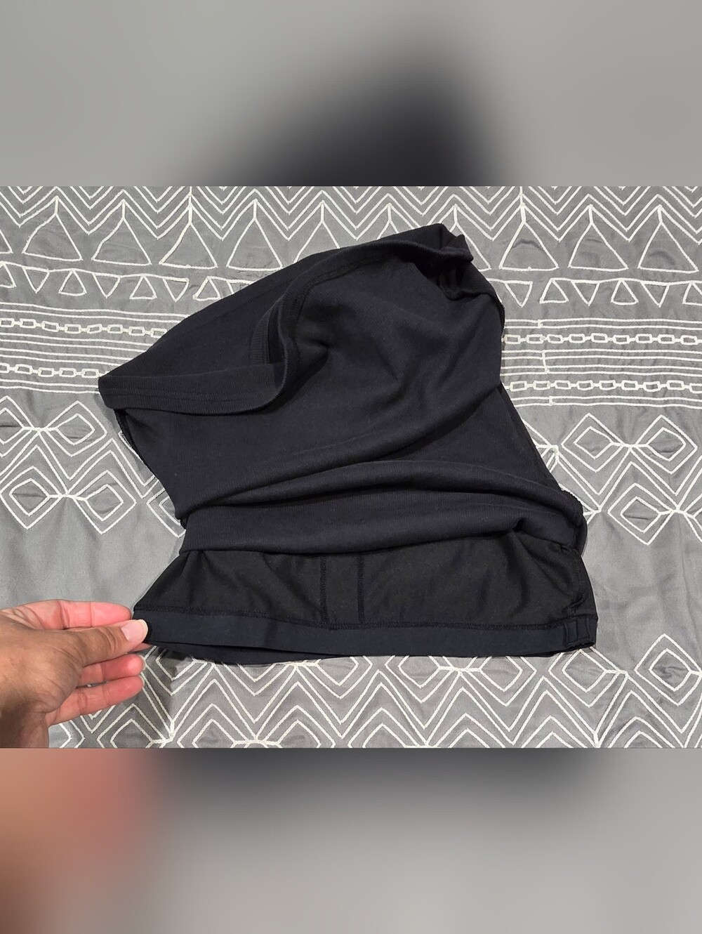 Alo Ribbed Racerback Tank In Black Size Small - Picture 7 of 7